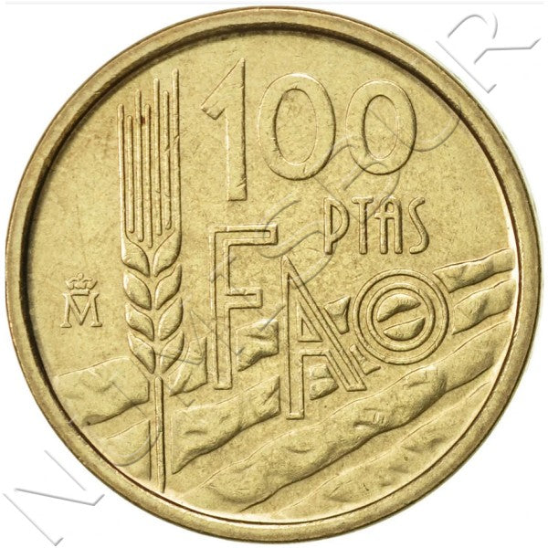 100 pesetas ESPAÑA 1995 - FAO S/C