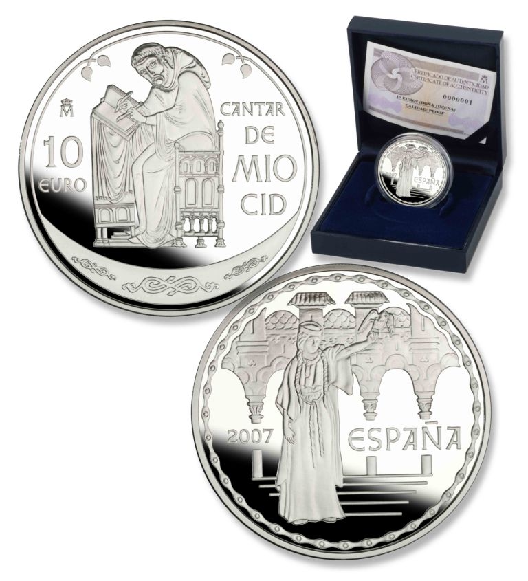 10 EUROS ESPAÑA 2007 Cantar de Mío Cid