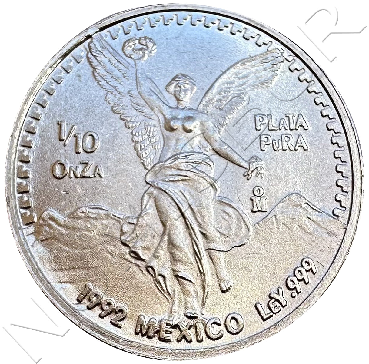 1/10 onza plata MÉXICO 1992 - Libertad