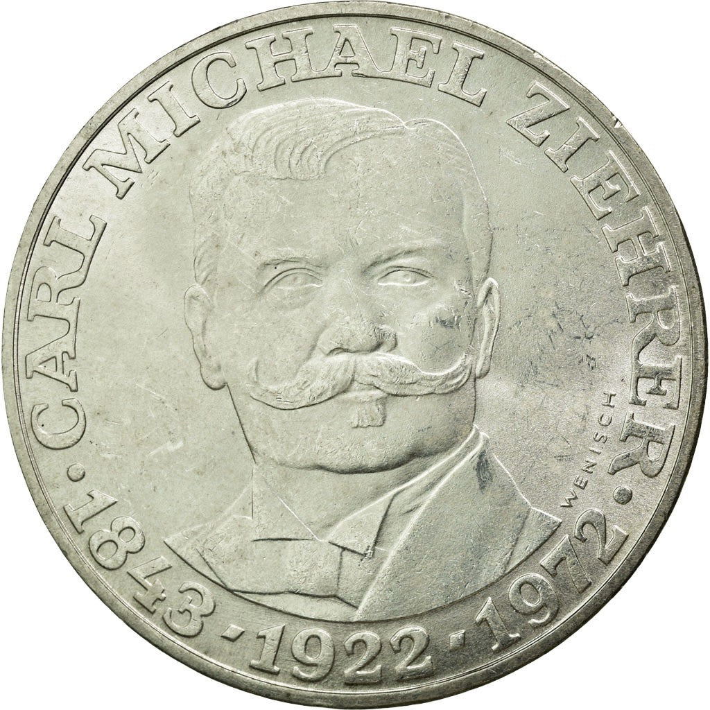 AUSTRIA 25 schilling plata 1972 Carl Michael Ziehrer