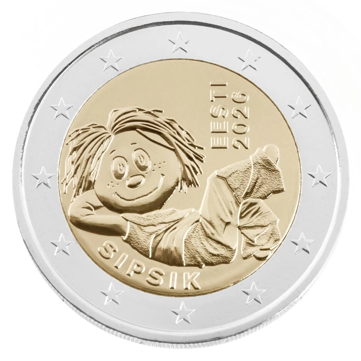 2 euros Estonia 2026 – Sipsik CARTUCHO 25 pz.
