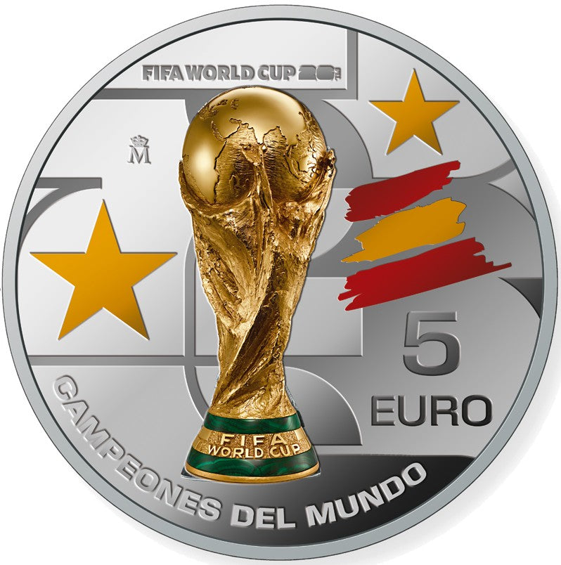 5 euros plata ESPAÑA 2026 - CAMPEONES DEL MUNDO  FUTBOL DE LA FIFA