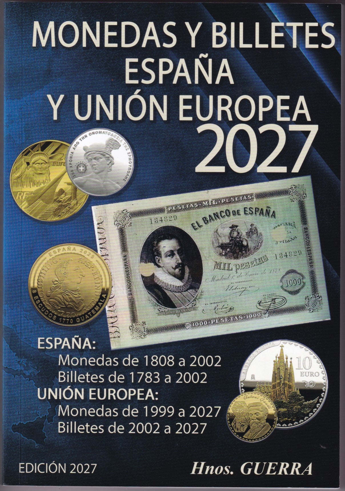 Catálogo Monedas y Billetes España y UE edición 2027 - Hnos. Guerra
