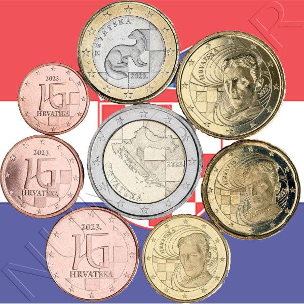 Tira CROACIA 2023 - Primeras monedas euro