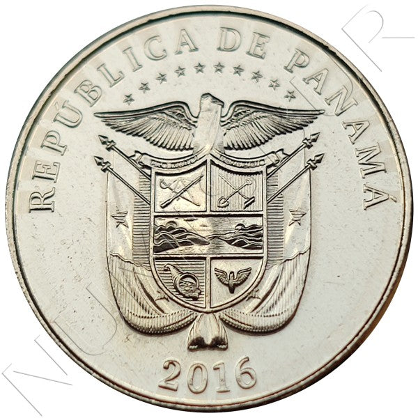 1/4 balboa PANAMA 2016 - 1914 First transit through the Panama Canal